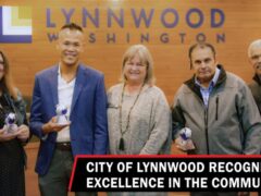 Mayor Smith and Lynnwood City Council present Honoring Excellence Awards